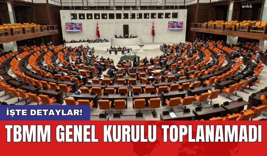 TBMM Genel Kurulu Toplanamadı