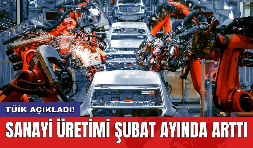 TÜİK açıkladı: Sanayi üretimi şubat ayında arttı