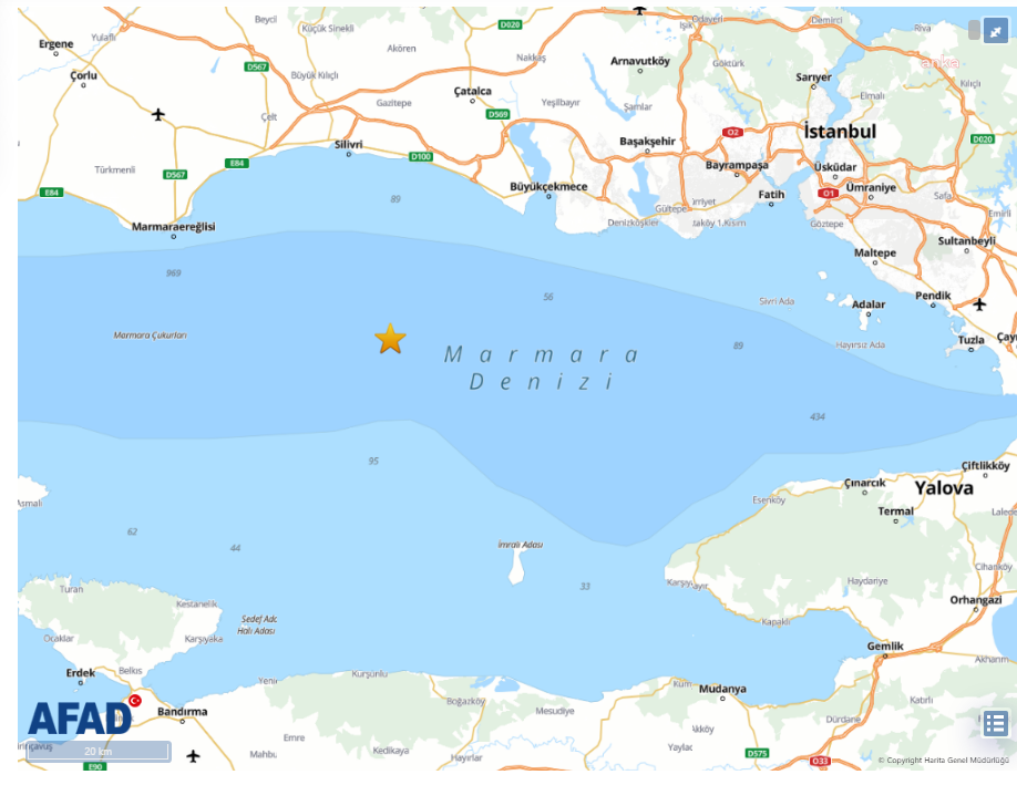 AFAD açıkladı: İstanbul'da deprem