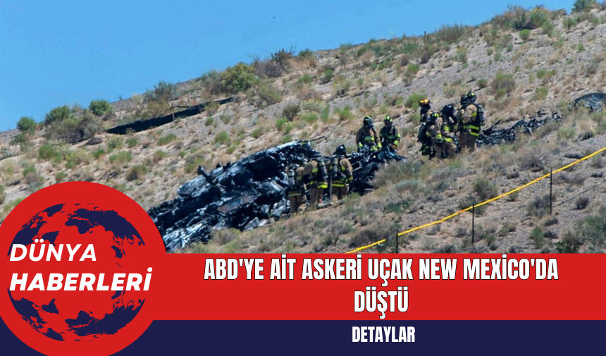 ABD'ye Ait Askeri Uçak New Mexico'da Düştü