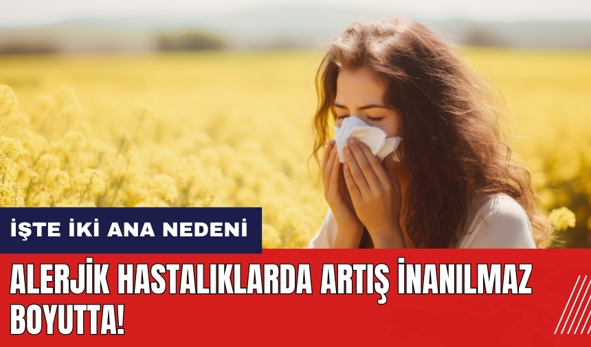 Alerjik hastalıklarda artış inanılmaz boyutlarda! İşte iki ana nedeni