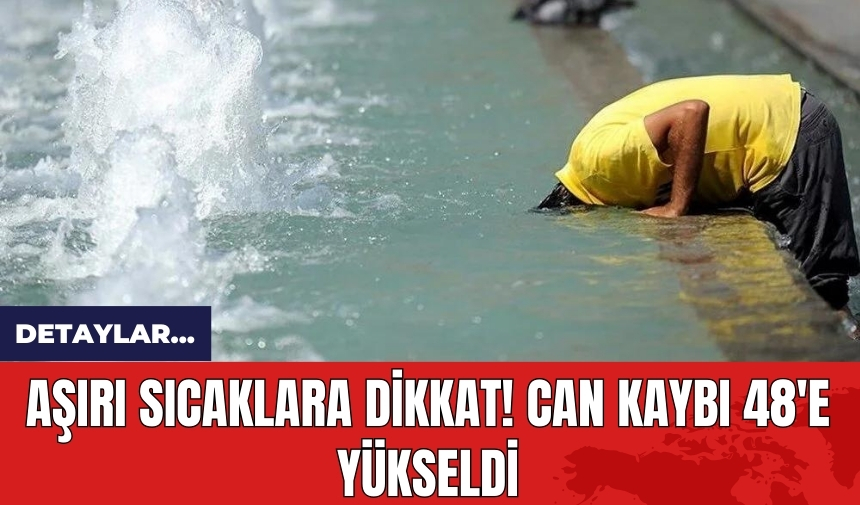 Aşırı sıcaklara dikkat! Can kaybı 48'e yükseldi