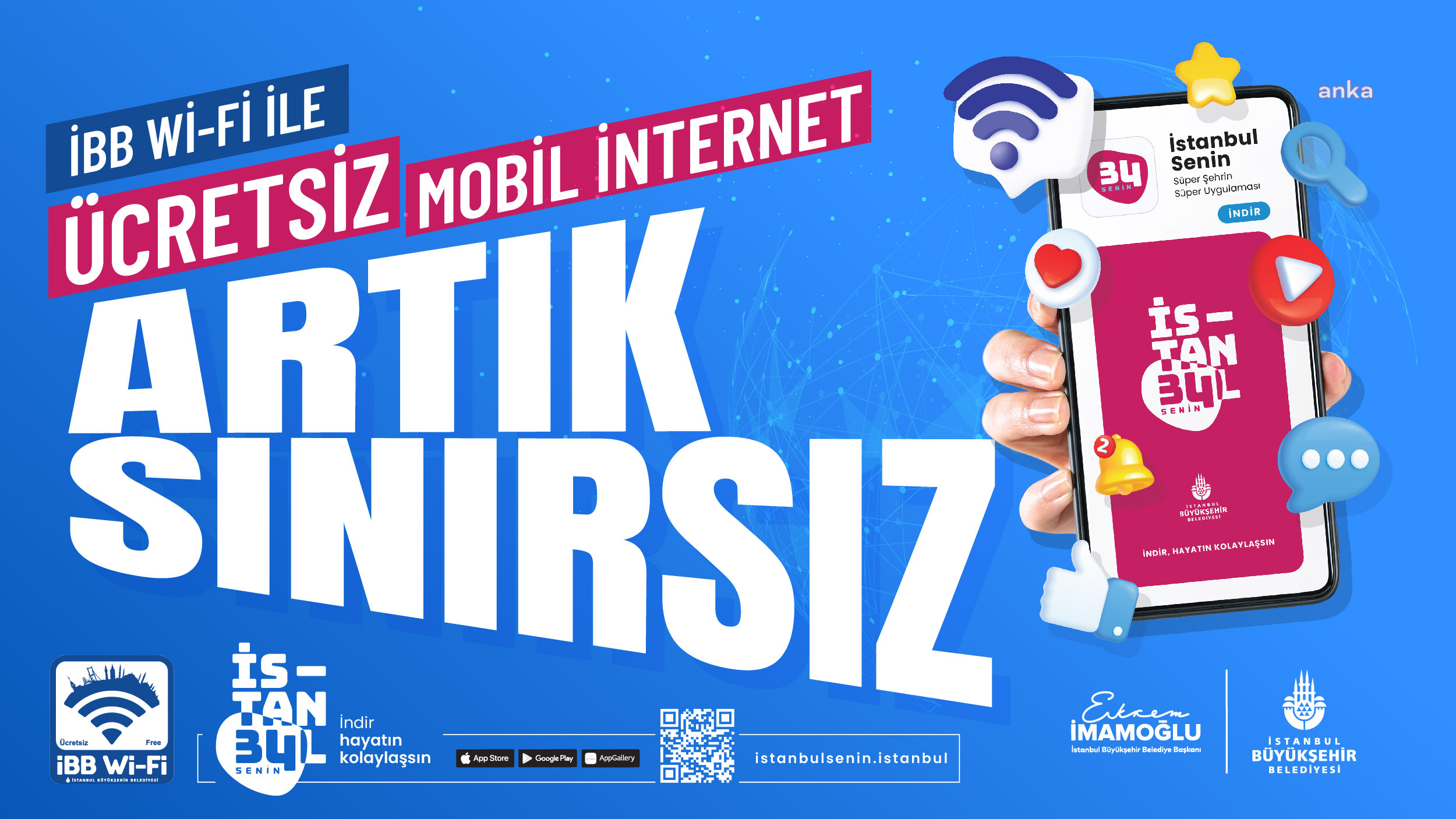 İBB Wi-Fi’da sınırsız internet devri