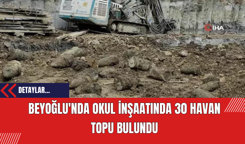 Beyoğlu'nda Okul İnşaatında 30 Havan Topu Bulundu