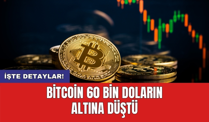 Bitcoin 60 bin doların altına düştü