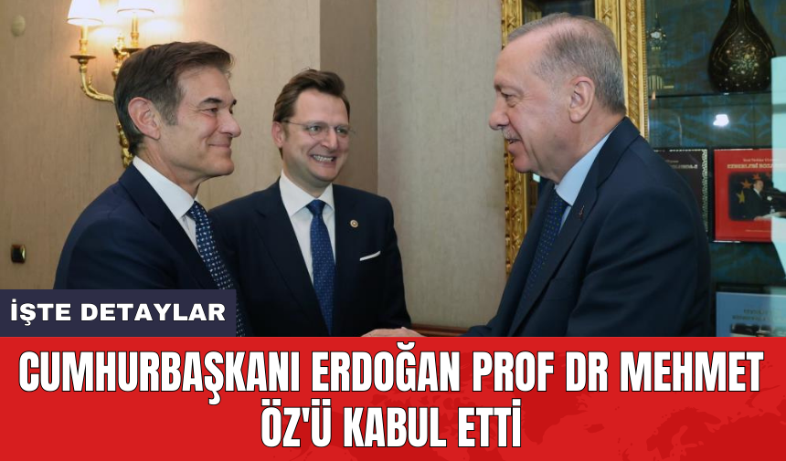 Cumhurbaşkanı Erdoğan Prof Dr Mehmet Öz'ü kabul etti