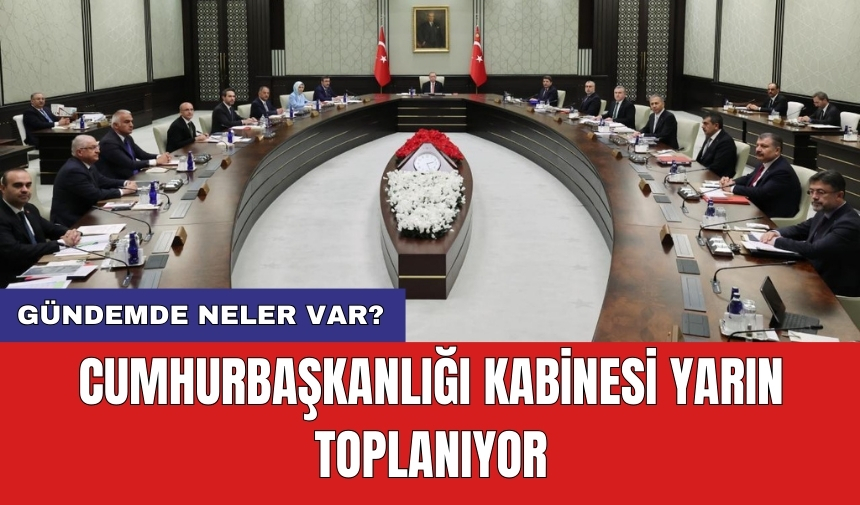 Cumhurbaşkanlığı Kabinesi yarın toplanıyor