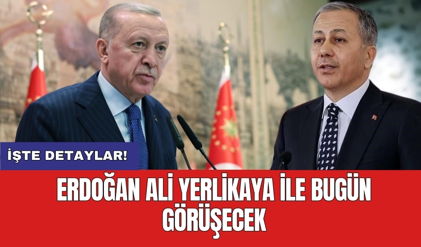 Erdoğan Ali Yerlikaya ile bugün görüşecek