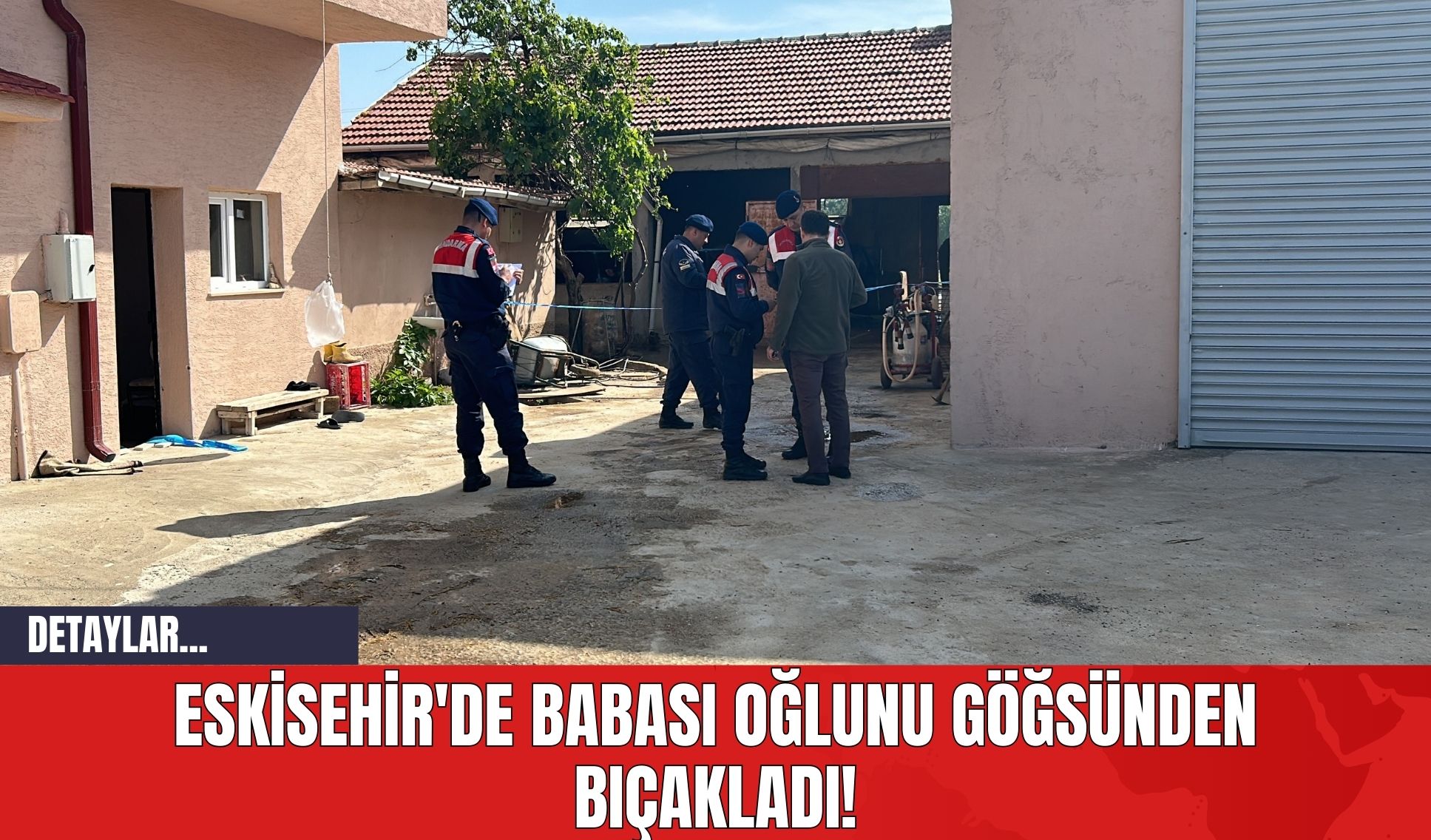 Eskisehir'de Babası Oğlunu Göğsünden Bıçakladı!