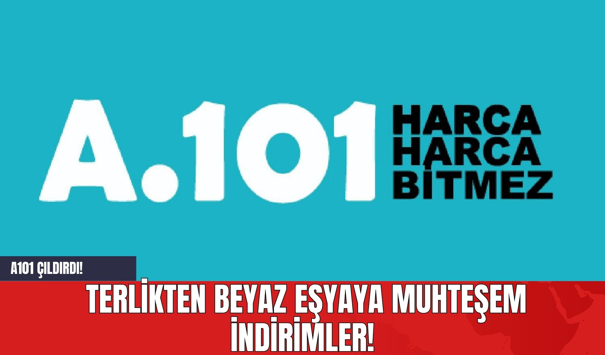 A101 Çıldırdı! Terlikten Beyaz Eşyaya Muhteşem İndirimler!