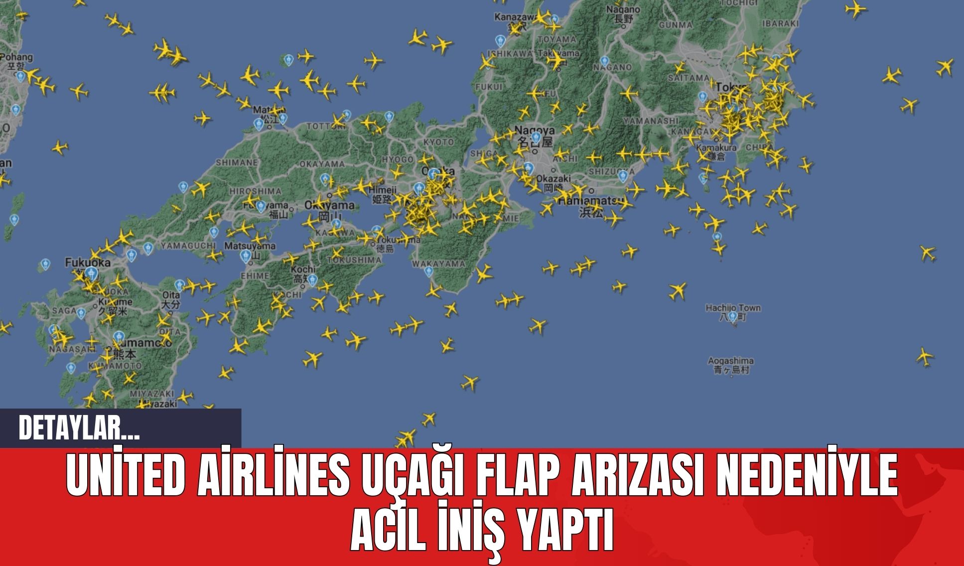 United Airlines Uçağı Flap Arızası Nedeniyle Acil İniş Yaptı