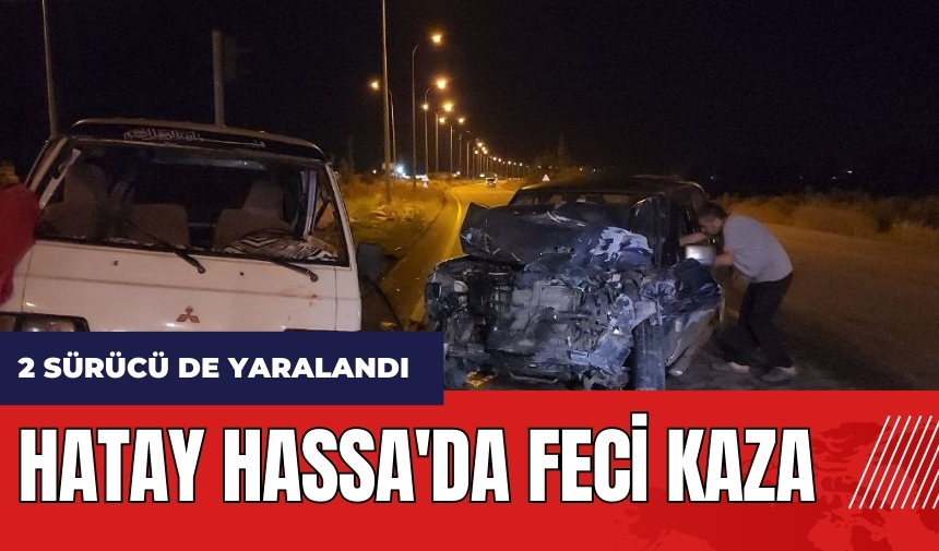 Hatay Hassa'da feci kaza: 2 yaralı