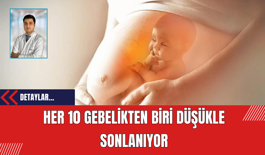 Her 10 gebelikten biri düşükle sonlanıyor