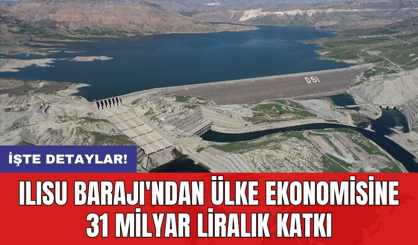 Ilısu Barajı'ndan ülke ekonomisine 31 milyar liralık katkı