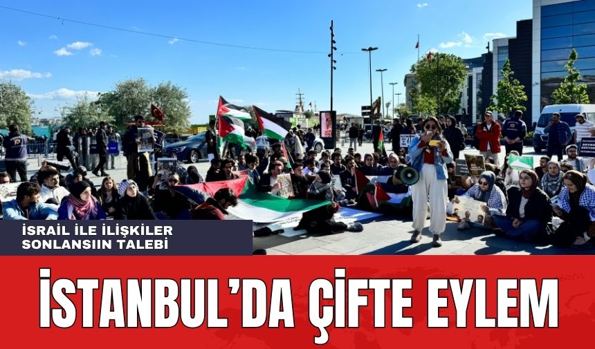 İstanbul'da Büyük Eylem! Hem Filistin'i Desteklediler Hem Tutuklulara Özgürlük Dediler