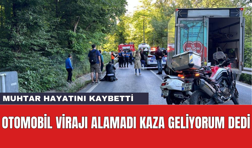 Otomobil Virajı Alamadı! Mahalle Muhtarı Hayatını Kaybetti