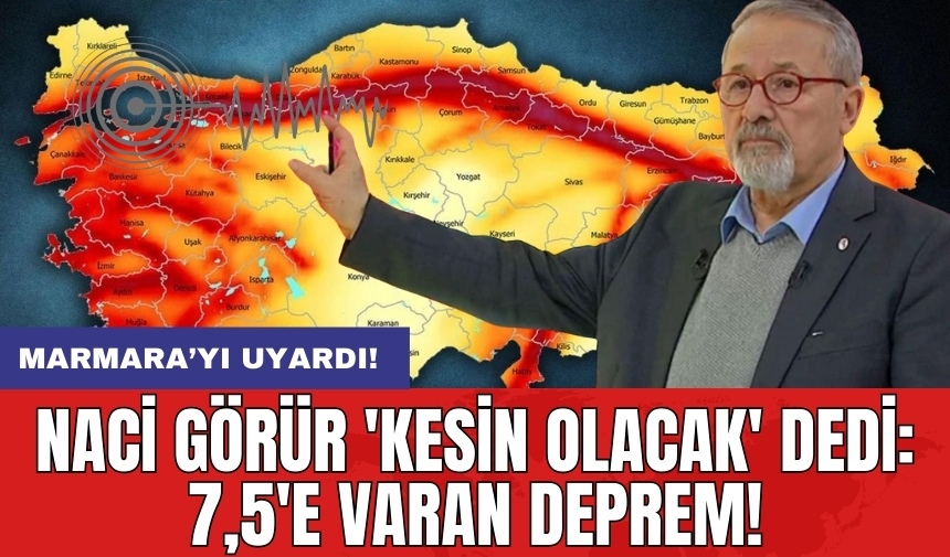 Naci Görür 'kesin olacak' dedi: 7,5'e varan deprem!