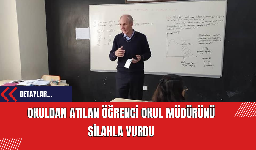 Okuldan Atılan Öğrenci Okul Müdürünü Silahla Vurdu