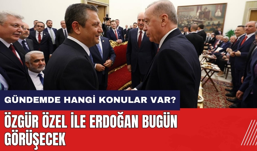 Özgür Özel ile Erdoğan bugün görüşecek! Gündemde hangi konular var?