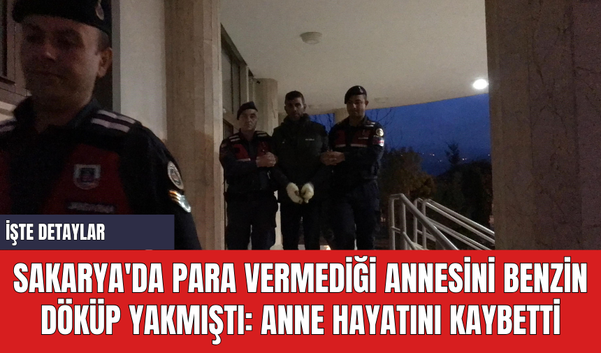 Sakarya'da Para Vermediği Annesini Benzin Döküp Yakmıştı: Anne Hayatını Kaybetti