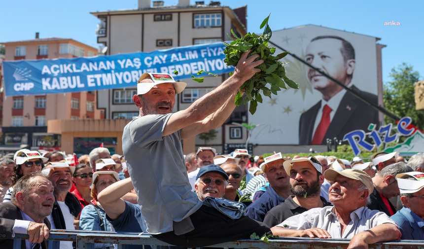 Özgür Özel'den Rize'de protesto çayı! 'Rizelinin gözüne bakın 17 lirayı söyleyin'