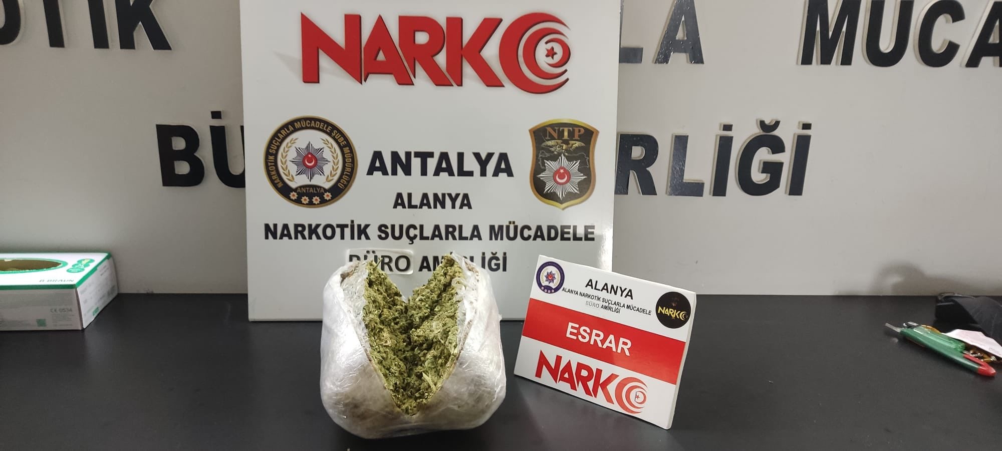 Alanya'da narkotik operasyonu