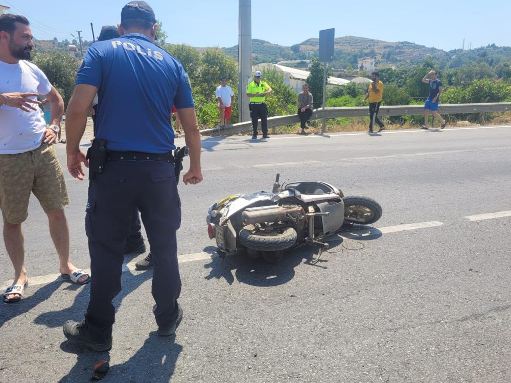 Gazipaşa'da korkutan kaza: 1 yaralı