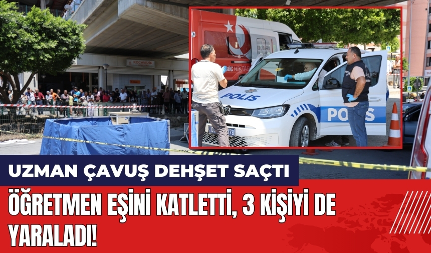 Adana'da uzman çavuş dehşet saçtı! Öğretmen eşini katletti