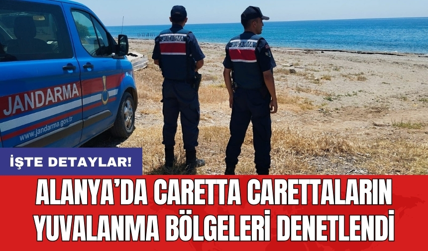 Alanya’da caretta carettaların yuvalanma bölgeleri denetlendi