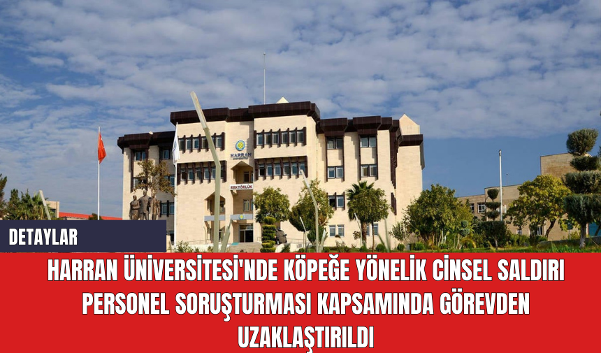 Harran Üniversitesi'nde Köpeğe Yönelik Cinsel Saldırı Personel Soruşturması Kapsamında Görevden Uzaklaştırıldı