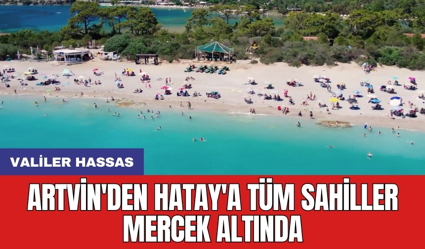 Artvin'den Hatay'a tüm sahiller mercek altında