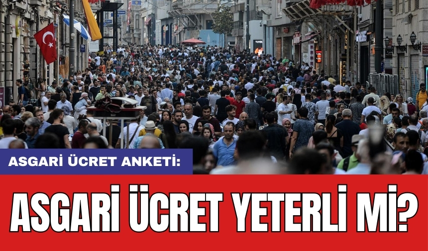 Asgari ücret anketi: Asgari ücret yeterli mi?