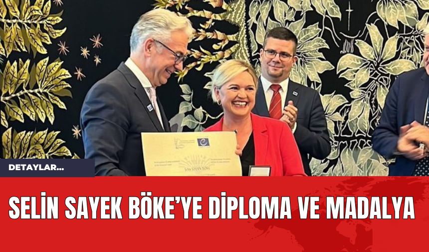 Selin Sayek Böke’ye Diploma ve Madalya