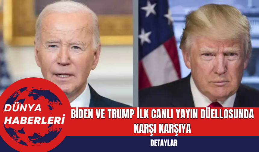 Biden ve Trump İlk Canlı Yayın Düellosunda Karşı Karşıya