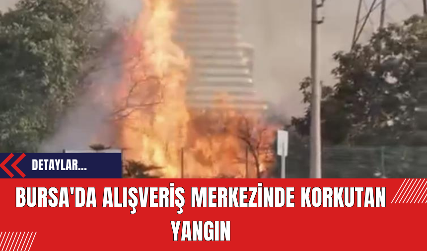 Bursa'da Alışveriş Merkezinde Korkutan Yangın