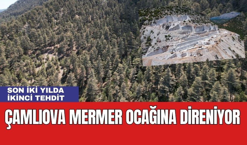 Çamlıova Direniyor! Halk Mermer Ocağı İstemiyor