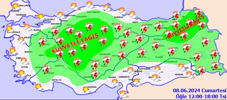 Meteoroloji uyardı: Kuvvetli sağanak yağış geliyor