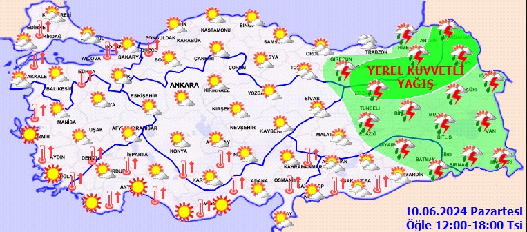 Meteoroloji'den o illere kuvvetli yağış uyarısı