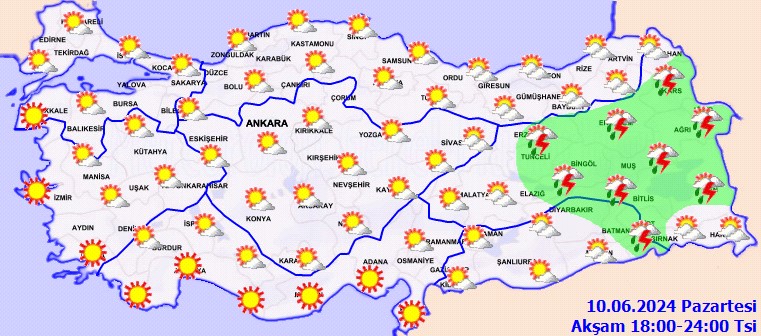 Meteoroloji'den o illere kuvvetli yağış uyarısı