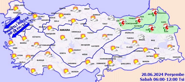 Meteoroloji uyarıyor: Kuvvetli rüzgar ve sağanak geliyor!