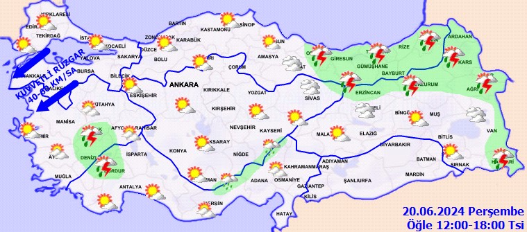 Meteoroloji uyarıyor: Kuvvetli rüzgar ve sağanak geliyor!