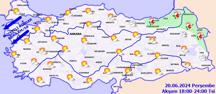 Meteoroloji uyarıyor: Kuvvetli rüzgar ve sağanak geliyor!