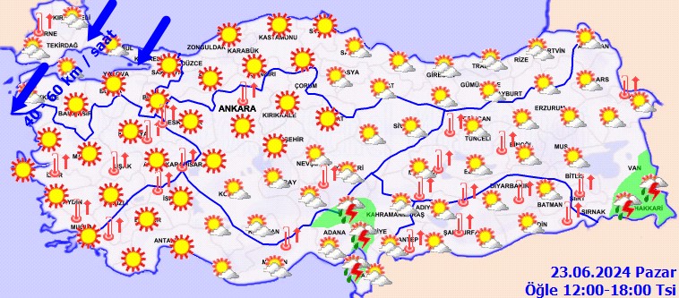 Meteoroloji uyardı! Sıcaklıklar 40 derecenin üzerine çıkıyor