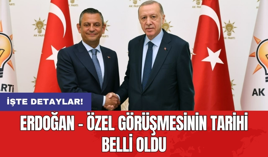 Erdoğan - Özel görüşmesinin tarihi belli oldu