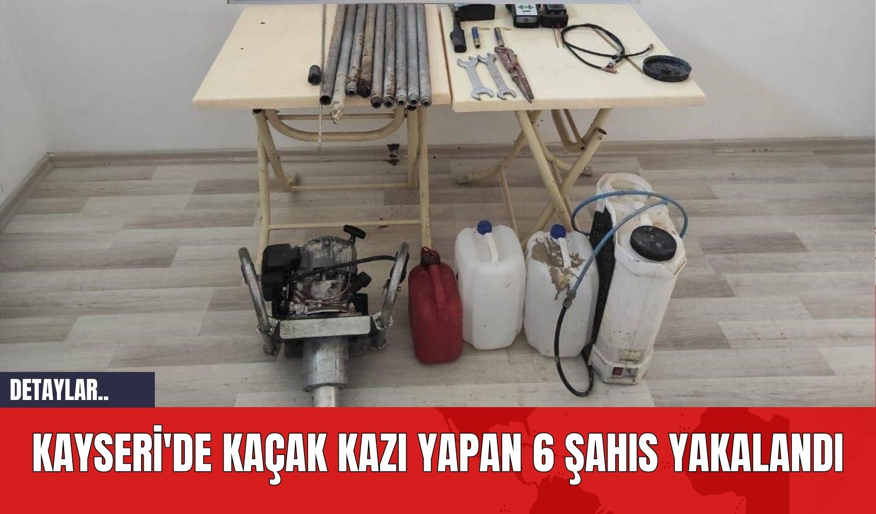 Kayseri'de Kaçak Kazı Yapan 6 Şahıs Yakalandı