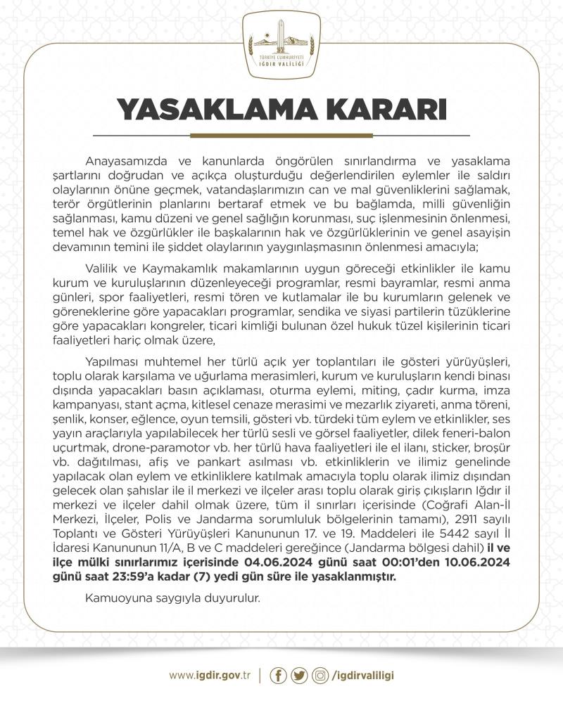 Iğdır Yasak