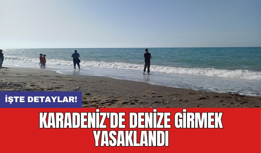 Karadeniz'de denize girmek yasaklandı