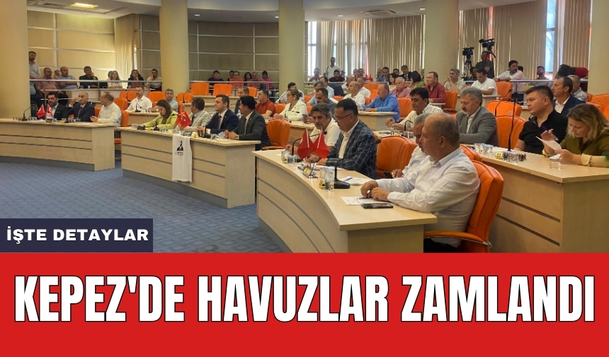 Kepez'de havuzlar zamlandı