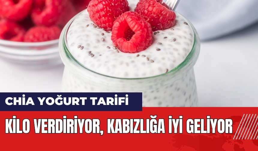 Kilo verdiren kabızlığa iyi gelen Chia Yoğurt tarifi