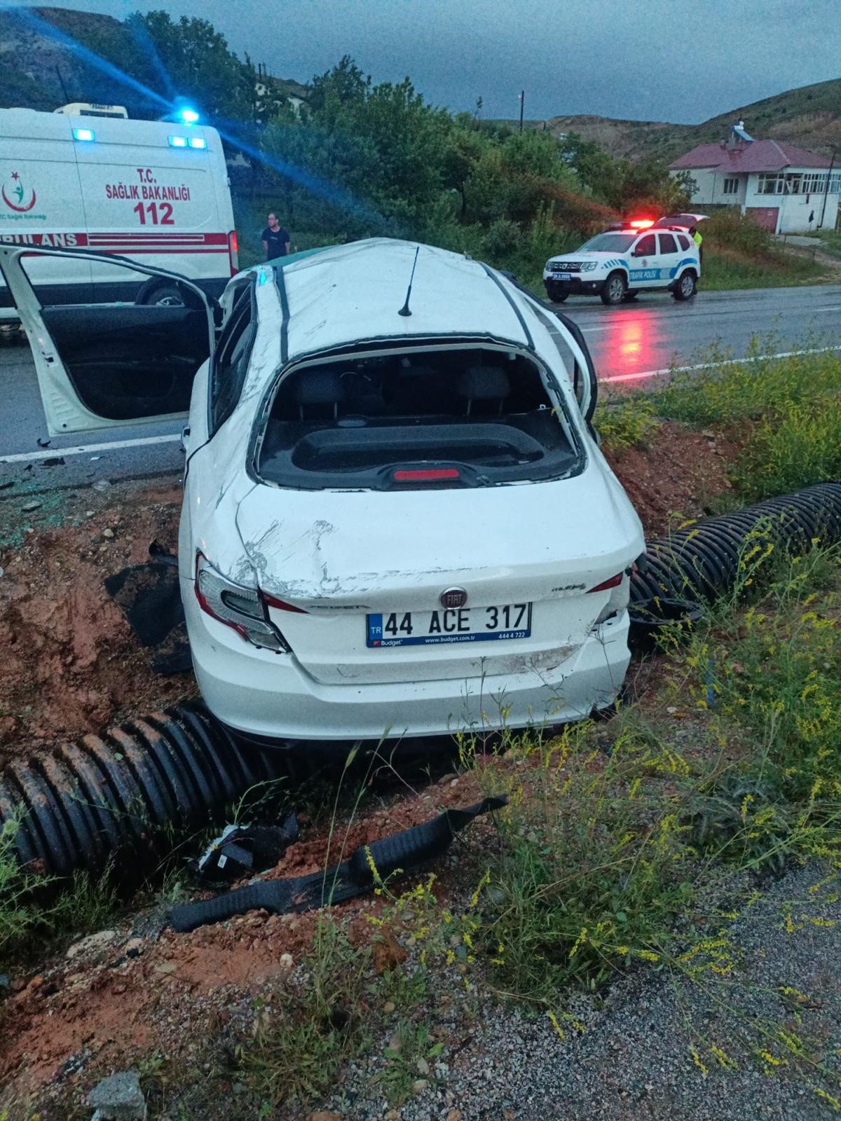 Kontrolden Çıkıp Takla Attı2